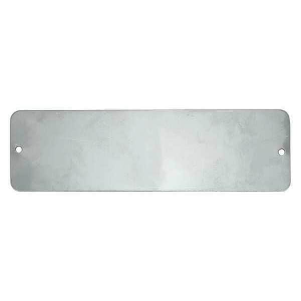 C.H. Hanson Blank Tag, Stainless Steel, 2 in H x 6 in W, Silver, Rectangle, 5 PK - 43059