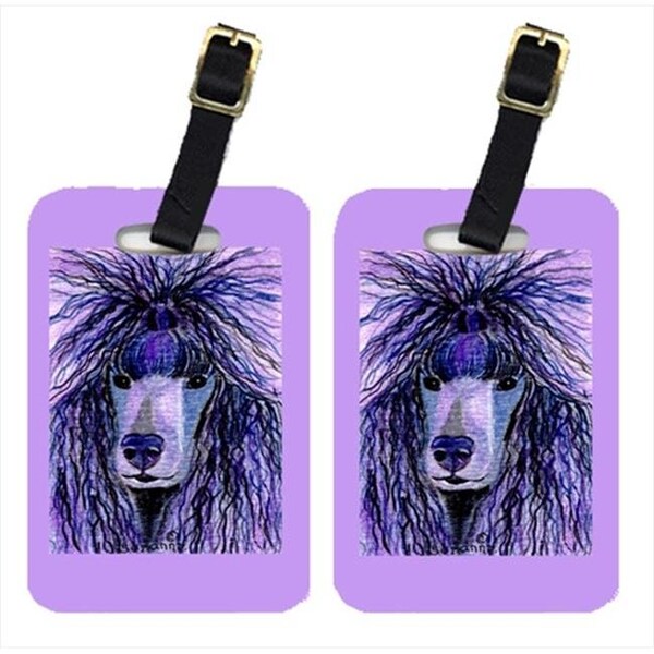 Carolines Treasures Carolines Treasures SS8800BT Poodle Luggage Tag - Pair 2; 4 x 2.75 In. - SS8800BT