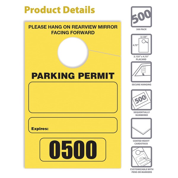 Better Office Products 3.25" H x 5" W, 500 PK - 24101