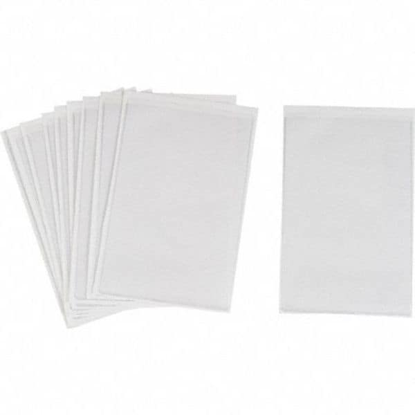Brady Shop Envelope, Vinyl, 8 1/2 in H x 5 1/2 in W, Clear, 10 PK - 81772