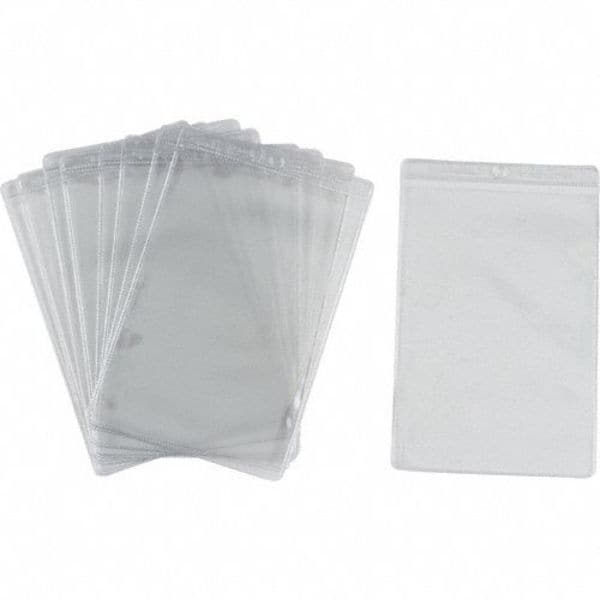 Brady Shop Envelope, Vinyl, 8 1/2 in H x 5 1/2 in W, Clear, 10 PK - 81764