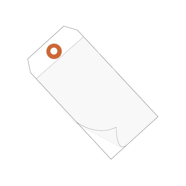 Bsc Preferred 6 1/4 x 3 1/8'' White Self-Laminating Tags, 100PK - BUY00015836