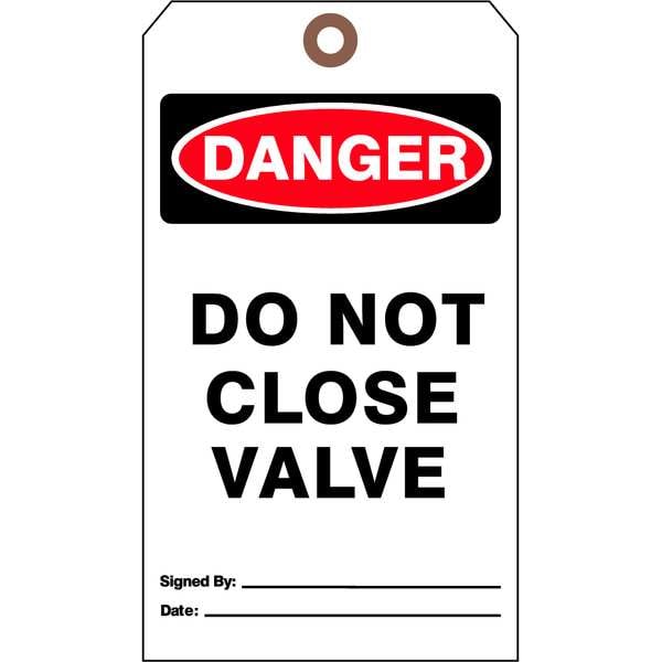 See All Industries Danger Tag, Authorized Personnel and Restricted Access, Cardstock, 7 in H x 4 in W, White, 25 PK - DTUF-G39