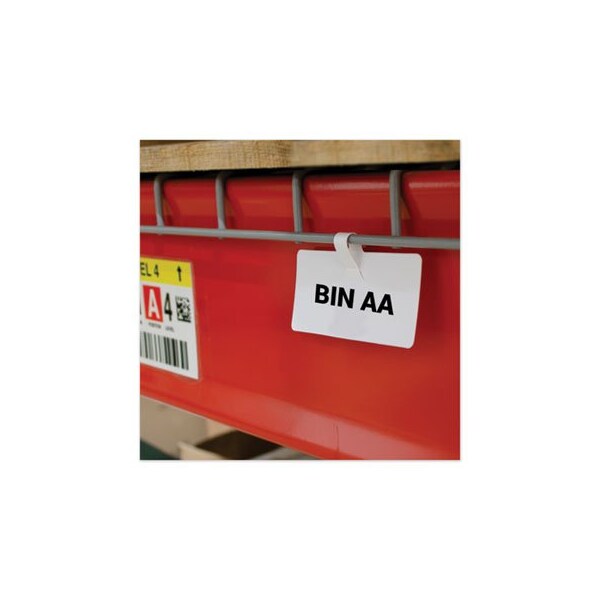 Clineprod C-Line, WIRE RACK SHELF TAG, SIDE LOAD, 3.5 X 1.5, WHITE, 10PK - 87411