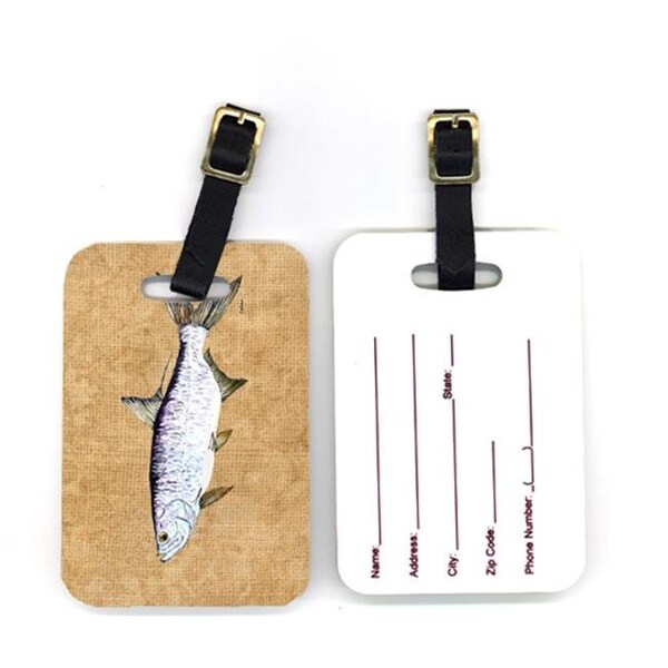 Carolines Treasures Carolines Treasures 8804BT 4 x 2.75 in. Pair of Tarpon Luggage Tag - 8804BT
