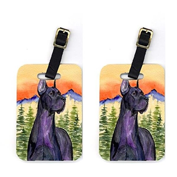 Carolines Treasures Carolines Treasures SS8642BT Great Dane Luggage Tag - Pair 2; 4 x 2.75 In. - SS8642BT