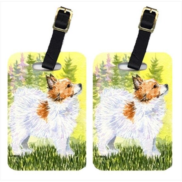 Carolines Treasures Carolines Treasures SS1029BT Papillon Luggage Tag - Pair 2; 4 x 2.75 In. - SS1029BT