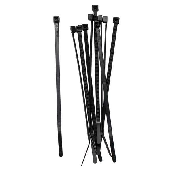 Brady Strap, Nylon, 6 in W, Black, 10 PK - 91165