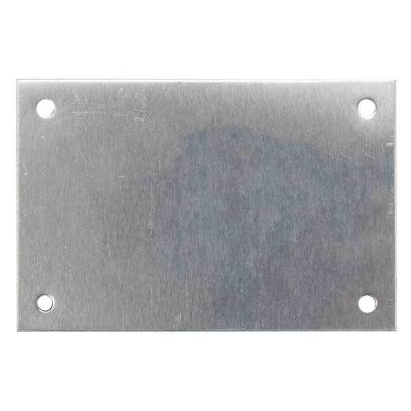 C.H. Hanson Blank Tag, Stainless Steel, 2 in H x 3 in W, Silver, Rectangle, 10 PK - 43075