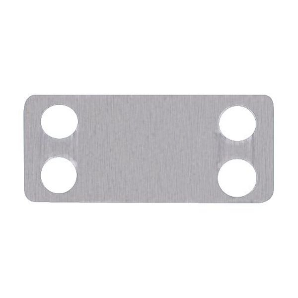 Panduit Marker Plate, 304 Stainless Steel, 1 3/4 in H x 3/4 in W, Silver, Rectangle, 100 PK - MMP172-C