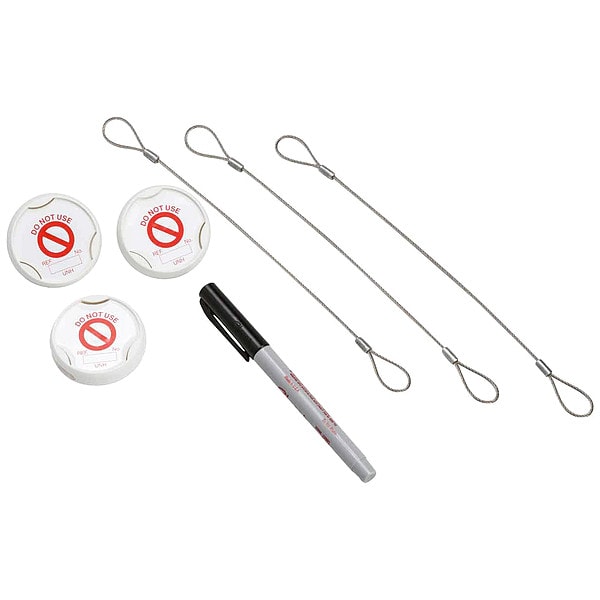 Brady Tag, Do Not Use, Plastic, White, Circle, 20 PK - UNI-UNH 9 S