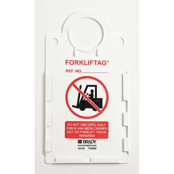 Brady Tag, 7 5/8 in W, 5 3/4 in H, 100 PK - FLT-ETSI51
