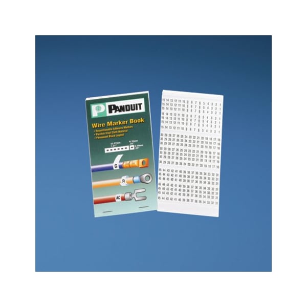 Panduit Wire Marker Book, Vinyl Cloth, Nema - PCMB-10