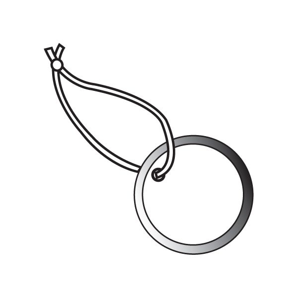 Bsc Preferred 1'' Metal Rim Tags - Pre-Strung, 100PK - BUY00016125