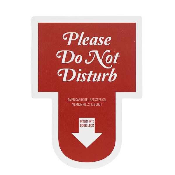 Registry Dnd Electronic Lock Sign, Red, 100Pk - 1065741AH