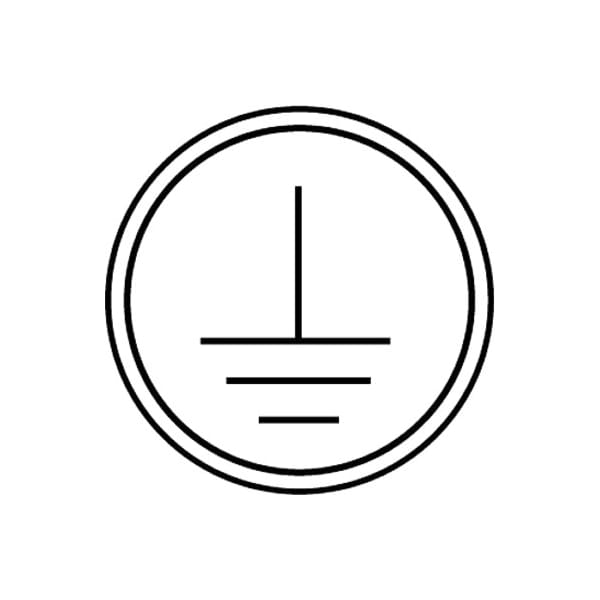 Panduit Pictogram Label, Static Sensitive, PK10, Polyester, 1-1/2 in H x 6.75 in W, 0.49 in Dia., Round - PESS-A-SS