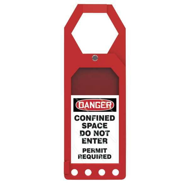Accuform Secure Status Tag Holder, Status Alert, Plastic, 10 in H x 3 1/2 in W, Rectangle - TSS912
