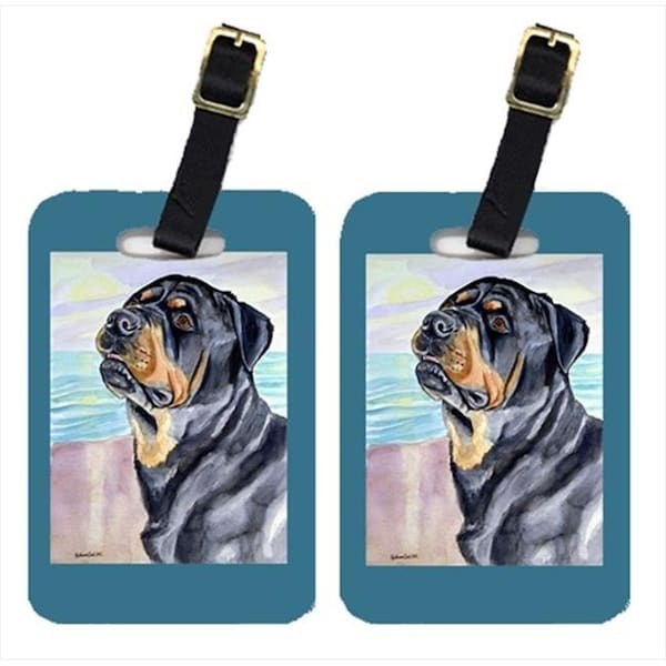 Carolines Treasures Carolines Treasures 7107BT Pair Of 2 Rottweiler Luggage Tags - 7107BT