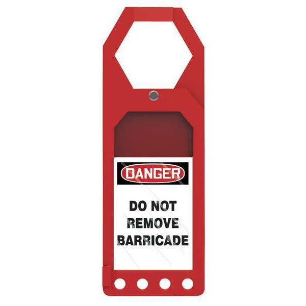 Accuform Secure Status Tag Holder, Status Alert, Plastic, 10 in H x 3 1/2 in W, Rectangle - TSS914