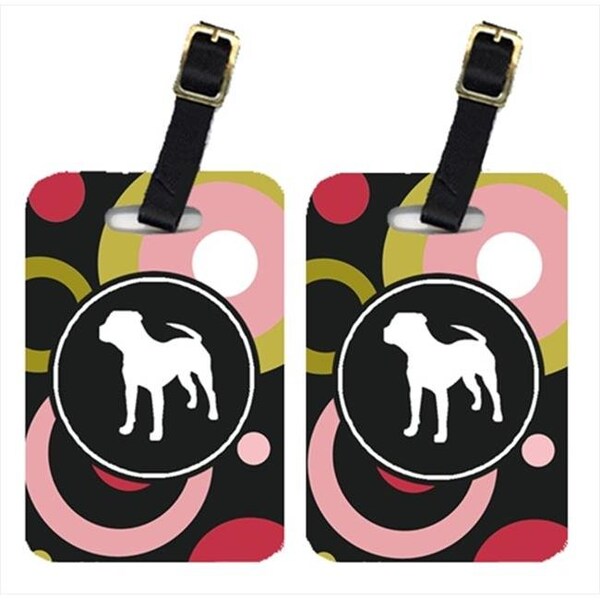 Carolines Treasures Carolines Treasures KJ1153BT Pit Bull Luggage Tags - Pair Of 2 - KJ1153BT