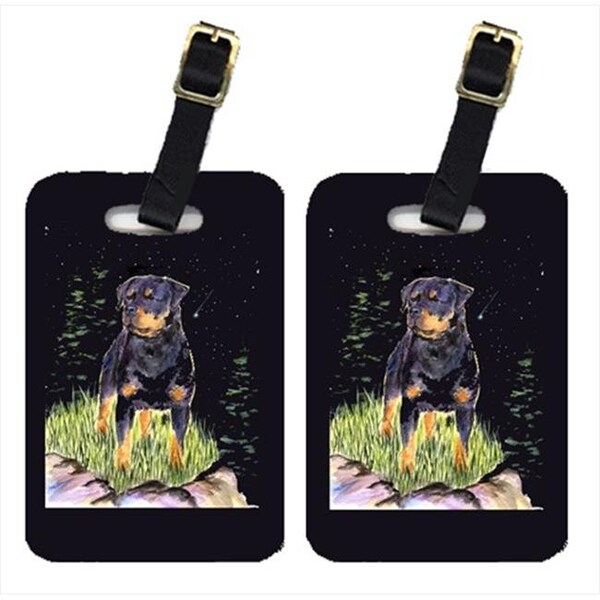 Carolines Treasures Carolines Treasures SS8475BT Starry Night Rottweiler Luggage Tags - Pair Of 2 - SS8475BT