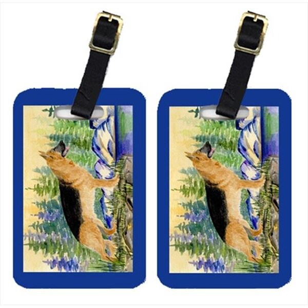 Carolines Treasures Carolines Treasures SS8129BT German Shepherd Luggage Tags; Pack - 2 - SS8129BT