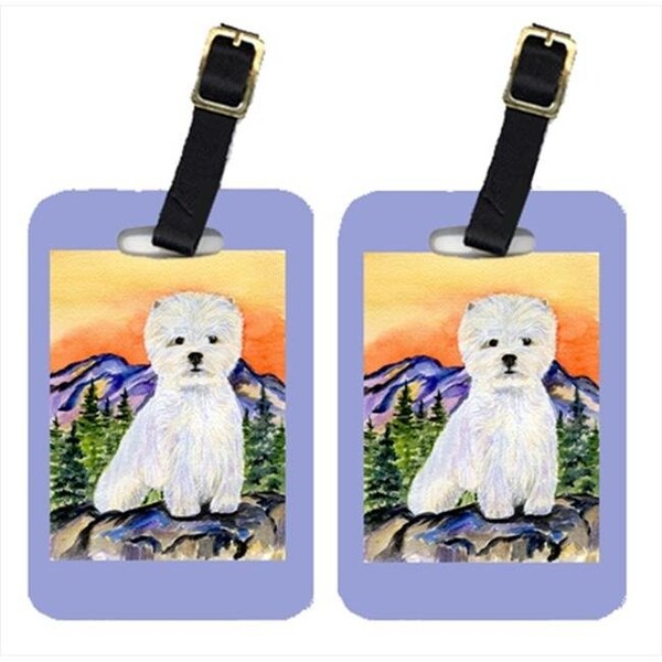Carolines Treasures Carolines Treasures SS8159BT Westie Luggage Tags; Pack - 2 - SS8159BT