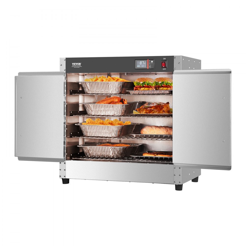Hot Box Food Warmer 4-Tier Concession Warming Cabinet with Water Tray for Pizza - XXSPBWJ4CBTMEWPBXV1