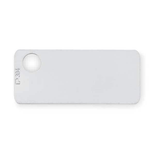 Panduit Marker Plate, 304 Stainless Steel, 3/4 in H x 1 3/4 in W, Silver, Rectangle, 100 PK - MT172-C