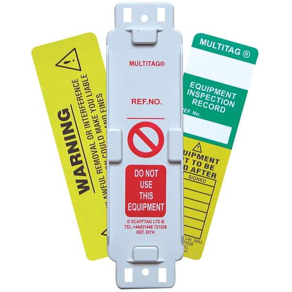 Brady Tag, Maintenance, Polyester, 6 1/2 in H x 2 in W, Green on White, Rectangle, 100 PK - MUL-EITL535