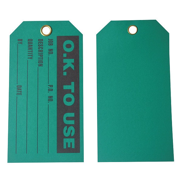 Zoro Select Production Status Tag, Cleaning and Maintenance, Cardstock, 3 in H x 5 3/4 in W, Red, Rectangle - 8CLC6