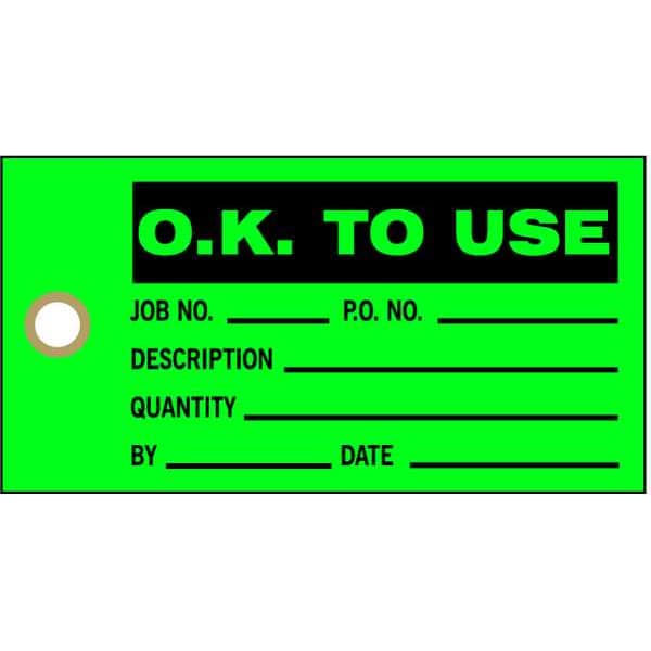 Zoro Select Production Status Tag, Cleaning and Maintenance, Cardstock, 3 in H x 5 3/4 in W, Red, Rectangle - 8CLC6