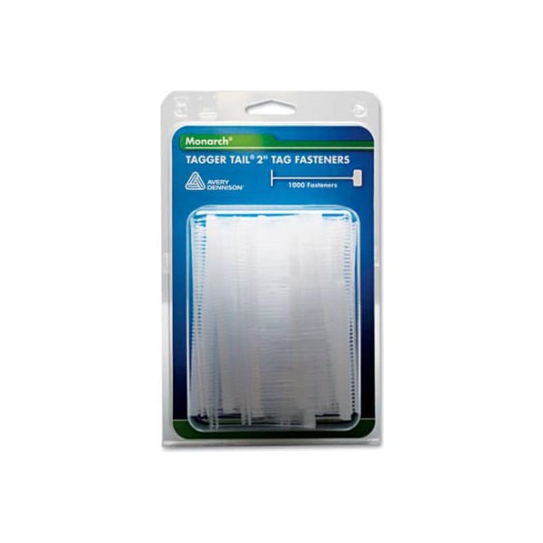 Monarch Marking System Monarch Tagger Tail 2 Tag Fasteners, Polypropylene, 1000/Pack - 925045