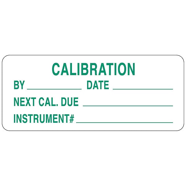 Brady Inspection Label, Identification, Polyester, 5/8 in H x 1 1/2 in W, Green, Rectangle, 364 PK - 42211