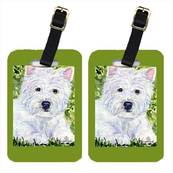 Carolines Treasures Carolines Treasures SS8835BT Westie Luggage Tag - Pair 2; 4 x 2.75 In. - SS8835BT
