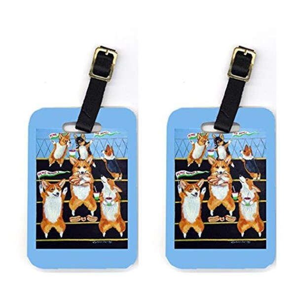 Carolines Treasures Carolines Treasures 7286BT Go Team Corgi Luggage Tags - 7286BT