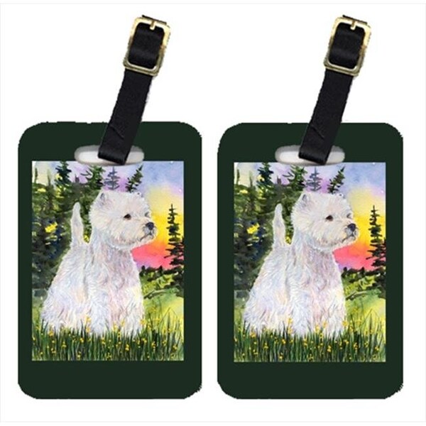 Carolines Treasures Carolines Treasures SS1067BT Westie Luggage Tag - Pair 2; 4 x 2.75 In. - SS1067BT