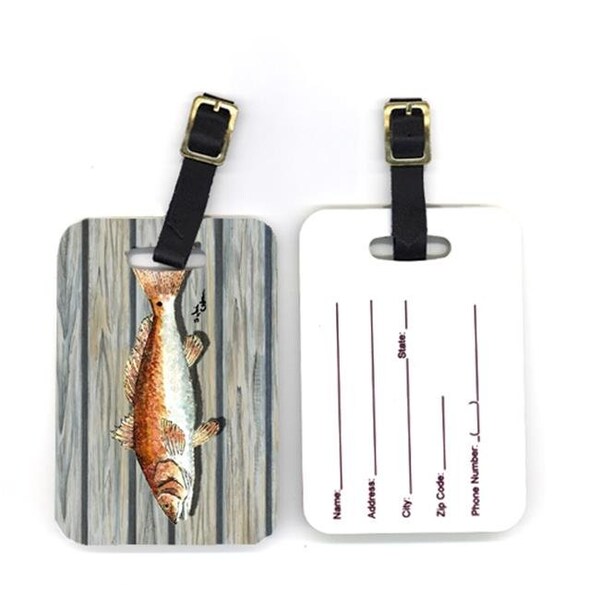 Carolines Treasures Carolines Treasures 8489BT 4 x 2.75 in. Pair of Red Fish Luggage Tag - 8489BT