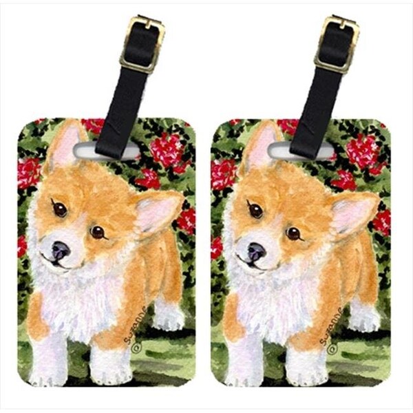 Carolines Treasures Carolines Treasures SS8823BT Corgi Luggage Tag - Pair 2; 4 x 2.75 In. - SS8823BT