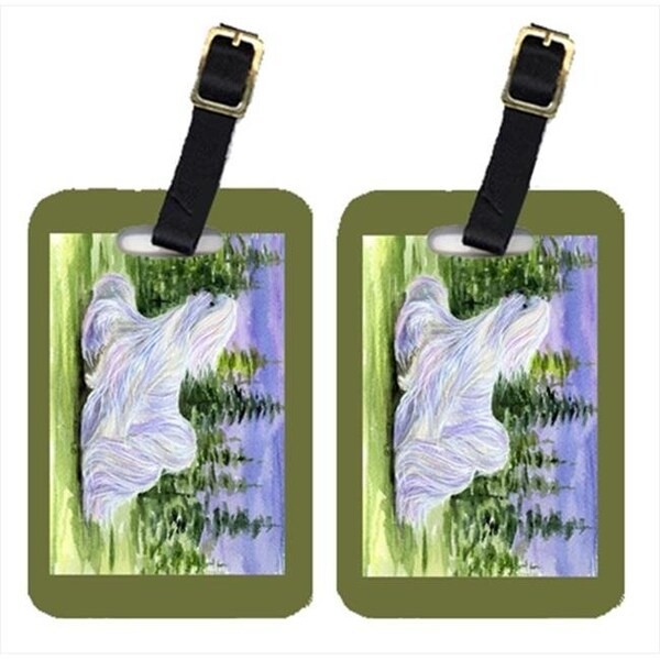 Carolines Treasures Carolines Treasures SS8453BT Maltese Luggage Tags - Pair Of 2 - SS8453BT
