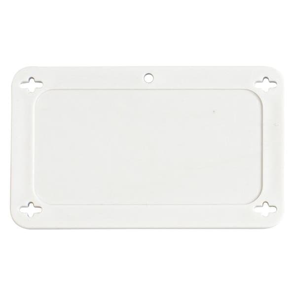 Brady Blank Tag, Plastic, 2 1/5 in H x 3 5/7 in W, White, Rectangle - 87696