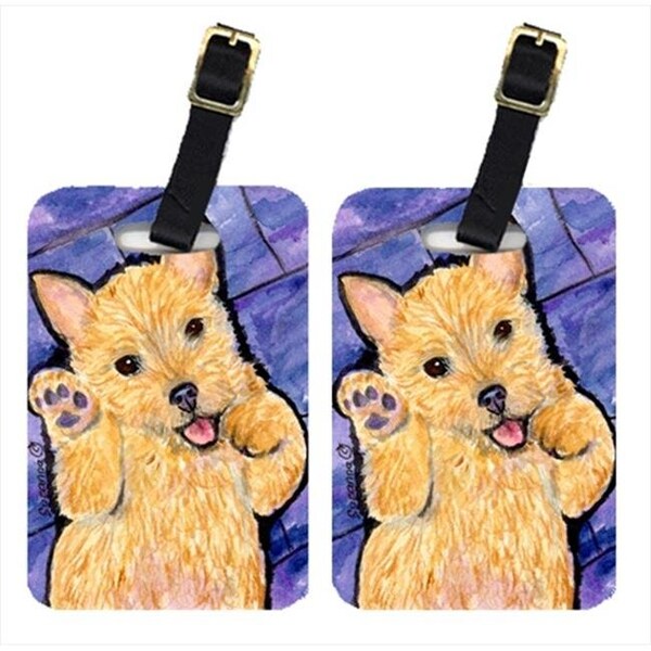 Carolines Treasures Carolines Treasures SS8911BT Norwich Terrier Luggage Tag - Pair 2; 4 x 2.75 In. - SS8911BT