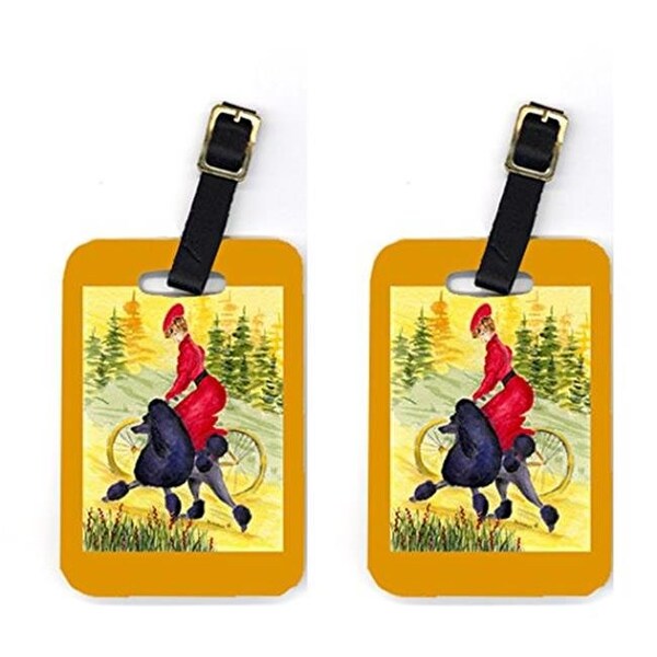 Carolines Treasures Carolines Treasures SS8635BT Poodle Luggage Tag - Pair 2; 4 x 2.75 In. - SS8635BT