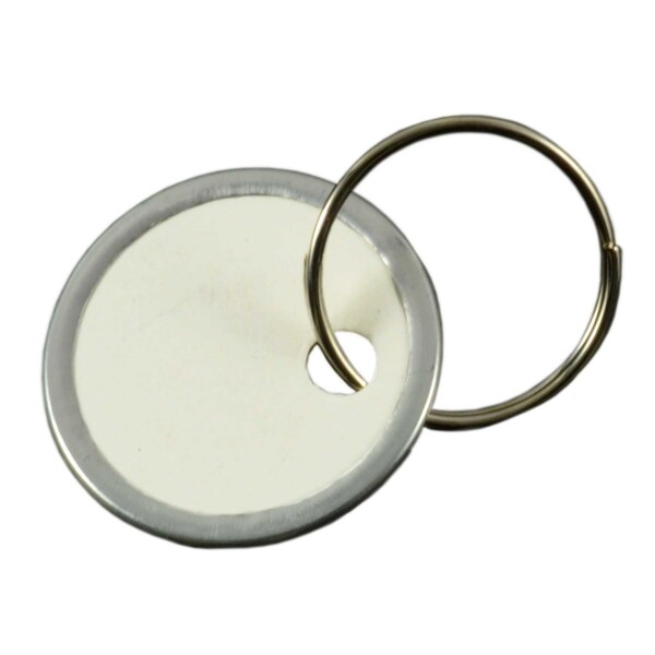 Midwest Fastener 15/16" White Paper Tags with Rings 10PK - 35604