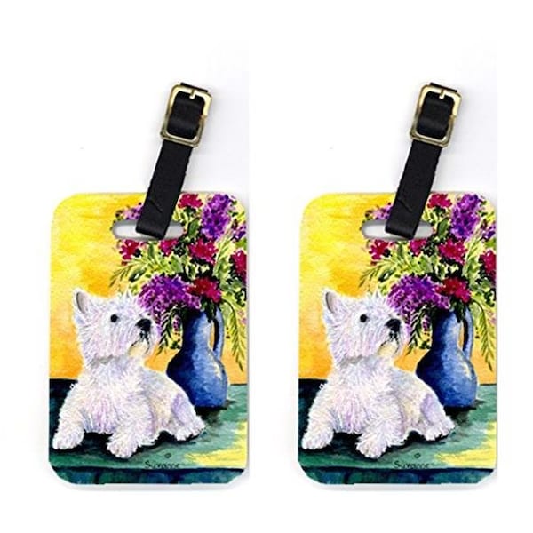 Carolines Treasures Carolines Treasures SS8301BT Pair of 2 Westie Luggage Tags - SS8301BT