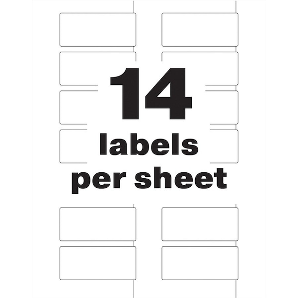 Avery PermaTrack Destructible Asset Tag Labels, 2.75" W, White, Rectangle, 5 PK - AVE60537
