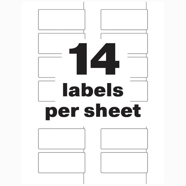 Avery PermaTrack Destructible Asset Tag Labels, 2.75" W, White, Rectangle, 5 PK - AVE60537