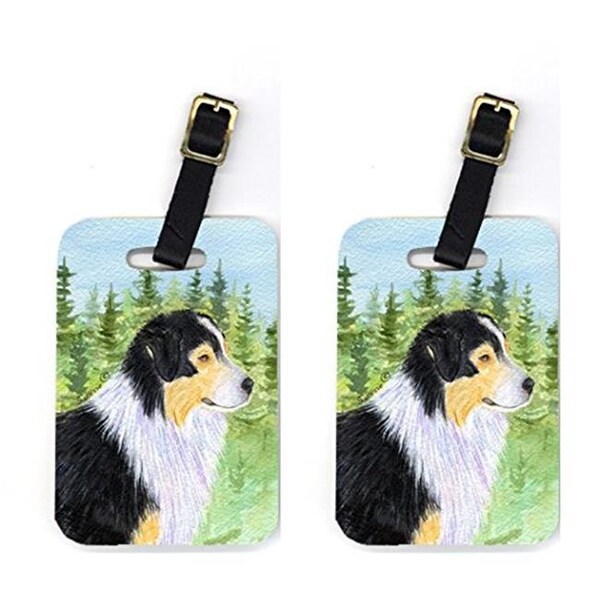 Carolines Treasures Carolines Treasures SS8316BT Pair of 2 Australian Shepherd Luggage Tags - SS8316BT