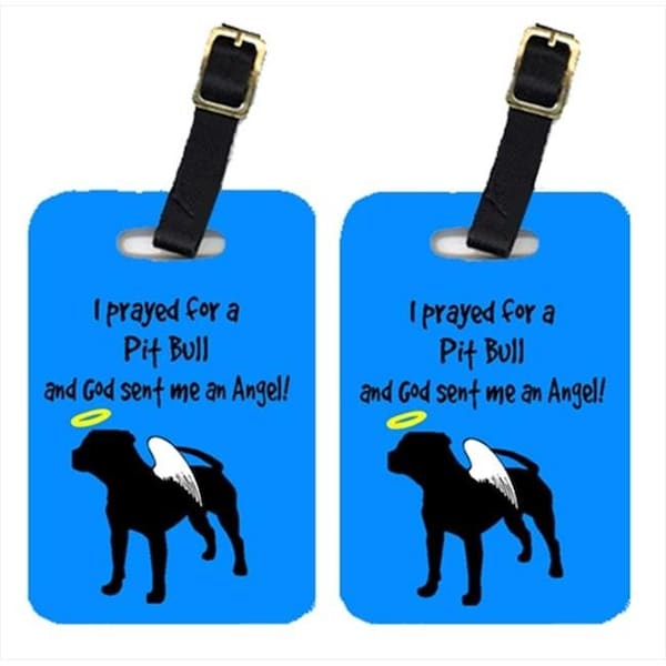 Carolines Treasures Carolines Treasures AN1153BT Pit Bull Luggage Tags; Pair - 2 - AN1153BT