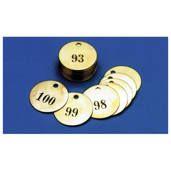 Accuform NUMBERED BRASS ID TAGS SERIES 126150 TDN111 - TDN111